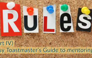Busy Toastmaster's Guide to mentoring