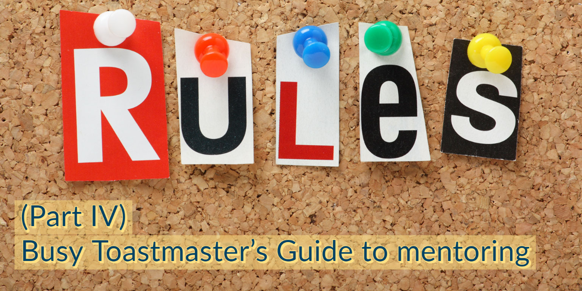 Busy Toastmaster's Guide to mentoring